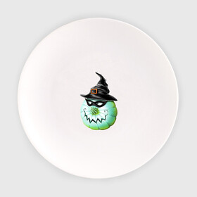 Тарелка с принтом Ведьмина тыковка в Новосибирске, фарфор | диаметр - 210 мм
диаметр для нанесения принта - 120 мм | ведьмина тыковка | маска | тыква | улыбка | хэллоуин | шляпа