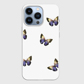 Чехол для iPhone 13 Pro с принтом Бабочки акварелью в Новосибирске,  |  | акварель | бабочка | крылья | насекомое | рисунок