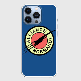 Чехол для iPhone 13 Pro с принтом Mass effect x Futurama в Новосибирске,  |  | game | games | normandy | альянс | гаррус | гарус | игра | игры | нормандия | футурама | эффект массы