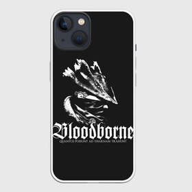 Чехол для iPhone 13 с принтом Бладборн в Новосибирске,  |  | bloodborne | game | games | stranger | бладборн | игра | игры | соулс | странник