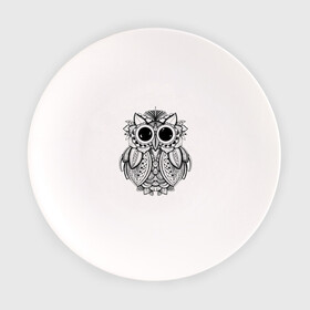 Тарелка с принтом Owl в Новосибирске, фарфор | диаметр - 210 мм
диаметр для нанесения принта - 120 мм | абстракция | графика | животные | птица | сова | тату | узор