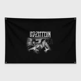 Флаг-баннер с принтом Led Zeppelin в Новосибирске, 100% полиэстер | размер 67 х 109 см, плотность ткани — 95 г/м2; по краям флага есть четыре люверса для крепления | british | england | folk | hardcore | hardrock | led zeppelin | metal | music | punk | retro | rock | usa | гранж | джимми пейдж | лед цеппелин | метал | музыка | панк | ретро | роберт плант | рок | сша | фолк