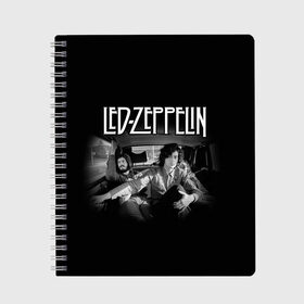 Тетрадь с принтом Led Zeppelin в Новосибирске, 100% бумага | 48 листов, плотность листов — 60 г/м2, плотность картонной обложки — 250 г/м2. Листы скреплены сбоку удобной пружинной спиралью. Уголки страниц и обложки скругленные. Цвет линий — светло-серый
 | british | england | folk | hardcore | hardrock | led zeppelin | metal | music | punk | retro | rock | usa | гранж | джимми пейдж | лед цеппелин | метал | музыка | панк | ретро | роберт плант | рок | сша | фолк
