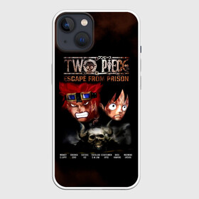 Чехол для iPhone 13 с принтом Two Piece. ESCAPE FROM PRISON в Новосибирске,  |  | anime | manga | monkey d. luffy | one piece | аниме | арудж | бейзил хокинс | большой куш | ван пис | вон пис | луфи | луффи | манга | манки д. луффи | пират | ророноа зоро | скретчмен апу | соломенная шляпа