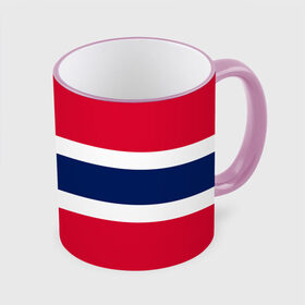 Кружка с полной запечаткой с принтом Норвегия | Флаг Норвегии в Новосибирске, керамика | ёмкость 330 мл | красный | линии | норвегии | норвегия | синий | флаг | флаг норвегии