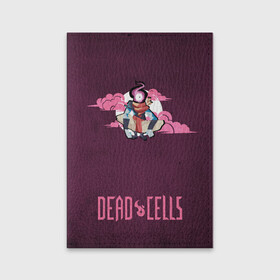 Обложка для паспорта матовая кожа с принтом Dead Cells Pink в Новосибирске, натуральная матовая кожа | размер 19,3 х 13,7 см; прозрачные пластиковые крепления | cell | cells | dead | dead cells | game | gamer | games | metroidvania | roguelike | игра | игры