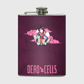 Фляга с принтом Dead Cells Pink в Новосибирске, металлический корпус | емкость 0,22 л, размер 125 х 94 мм. Виниловая наклейка запечатывается полностью | cell | cells | dead | dead cells | game | gamer | games | metroidvania | roguelike | игра | игры