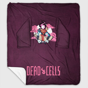 Плед с рукавами с принтом Dead Cells Pink в Новосибирске, 100% полиэстер | Закругленные углы, все края обработаны. Ткань не мнется и не растягивается. Размер 170*145 | cell | cells | dead | dead cells | game | gamer | games | metroidvania | roguelike | игра | игры