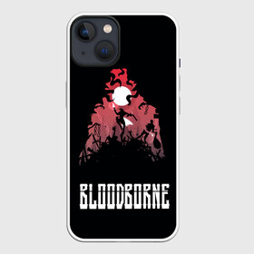 Чехол для iPhone 13 с принтом Мир Бладборна в Новосибирске,  |  | bloodborne | game | games | stranger | бладборн | игра | игры | соулс | странник