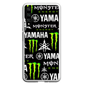 Чехол для Honor 20 с принтом YAMAHA X MONSTER / SPORT в Новосибирске, Силикон | Область печати: задняя сторона чехла, без боковых панелей | monster energy | motorcycle | yamaha | yzf r6 | байк | байкер | зеленый | монстер | мотоспорт | мототехника | мотоцикл | мотоциклист | скутер | энергетик. | ямаха