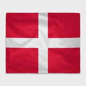 Плед 3D с принтом Дания | Флаг Дании в Новосибирске, 100% полиэстер | закругленные углы, все края обработаны. Ткань не мнется и не растягивается | белый | герб | государство | дании | дания | знак | красный | крест | линии | символика | страна | флаг
