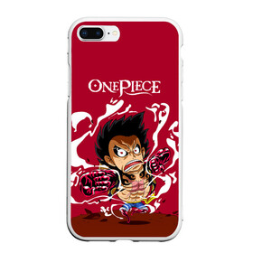 Чехол для iPhone 7Plus/8 Plus матовый с принтом One Piece. Луффи в ярости в Новосибирске, Силикон | Область печати: задняя сторона чехла, без боковых панелей | anime | manga | monkey d. luffy | one piece | аниме | большой куш | ван пис | вон пис | капитан | король пиратов | луси | луфи | луффи | луффи но уми | луффи таро | манга | манки д. луффи | мугивара | пират | пятый император