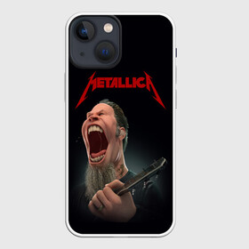 Чехол для iPhone 13 mini с принтом James Alan Hetfield | METALLICA (Z) в Новосибирске,  |  | james alan hetfield | kurt kobein | metallica | rock | джеймс хэтфилд | курт кобейн | металика | металлика | рок | супер звезда