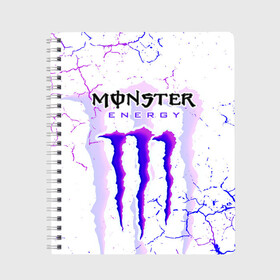 Тетрадь с принтом MONSTER ENERGY / МОНСТЕР в Новосибирске, 100% бумага | 48 листов, плотность листов — 60 г/м2, плотность картонной обложки — 250 г/м2. Листы скреплены сбоку удобной пружинной спиралью. Уголки страниц и обложки скругленные. Цвет линий — светло-серый
 | monster energy | motorcycle | racing. | sport | sportcar | авто | байк | байкер | гонки | зеленый | монстер | мотоспорт | мототехника | мотоцикл | мотоциклист | скутер | спорткар | энергетик