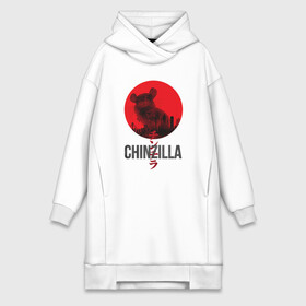 Платье-худи хлопок с принтом Chinzilla black в Новосибирске,  |  | chinzilla | zhinzhilla | чинзилла | шинзилла | шиншилла