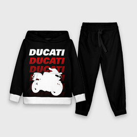 Детский костюм 3D (с толстовкой) с принтом DUCATI   ДУКАТИ   SPORT в Новосибирске,  |  | ducati | motorcycle | motosport | racing | speed | sport | байк. | гонки | двигатель | дукати | мото | мотокросс | мотоспорт | мототриал | мотоцикл | скорость | спорт