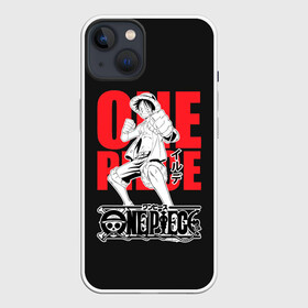 Чехол для iPhone 13 с принтом One Piece Luffy в Новосибирске,  |  | anime | one piece | аниме | анимэ | большой куш | ван пис | король пиратов | луффи | пират | пираты | пираты соломенной шляпы | эйтиро одо