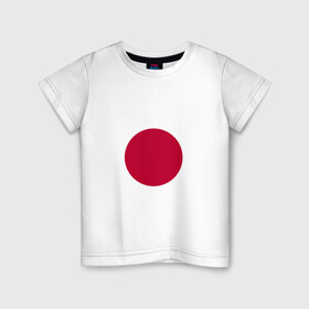 Детская футболка хлопок с принтом Япония | Японский флаг в Новосибирске, 100% хлопок | круглый вырез горловины, полуприлегающий силуэт, длина до линии бедер | Тематика изображения на принте: буква | герб | знак | печать императора | символ | символы | флаг | флаг японии | эмблема | эмблемма | япония | японский флаг