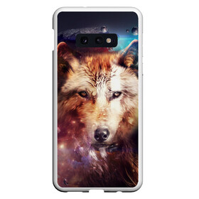 Чехол для Samsung S10E с принтом Грозный Волк в Новосибирске, Силикон | Область печати: задняя сторона чехла, без боковых панелей | волк | грозный волк | дикий зверь | зверь | рисунок | хищник