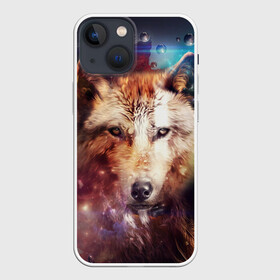 Чехол для iPhone 13 mini с принтом Грозный Волк в Новосибирске,  |  | волк | грозный волк | дикий зверь | зверь | рисунок | хищник