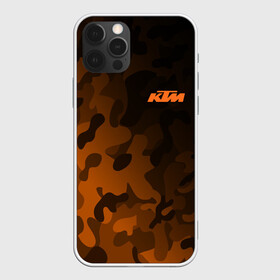 Чехол для iPhone 12 Pro Max с принтом KTM | КТМ CAMO RACING в Новосибирске, Силикон |  | enduro | ktm | moto | moto sport | motocycle | orange | sportmotorcycle | ктм | мото | мото спорт | мотоспорт | оранжевый | спорт мото