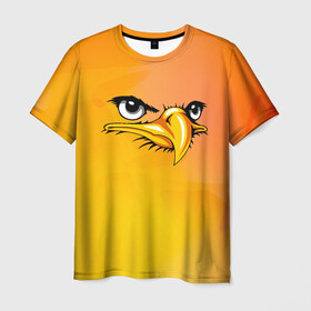 Мужская футболка 3D с принтом Орёл 3d в Новосибирске, 100% полиэфир | прямой крой, круглый вырез горловины, длина до линии бедер | eagle | орел | орленок | орлиный взгляд | птица | птичка | хищная птица