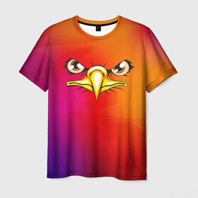 Мужская футболка 3D с принтом ОРЁЛ в Новосибирске, 100% полиэфир | прямой крой, круглый вырез горловины, длина до линии бедер | eagle | орел | орленок | орлиный взгляд | птица | птичка | хищная птица