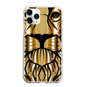 Чехол для iPhone 11 Pro матовый с принтом Лев в Новосибирске, Силикон |  | lion | лев | тигр | футболка