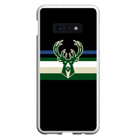 Чехол для Samsung S10E с принтом Milwaukee Bucks форма. Statement Edition в Новосибирске, Силикон | Область печати: задняя сторона чехла, без боковых панелей | basketball | edition | milwaukee bucks | sport | statement | бакс | баскетбол | милуоки | спорт | форма