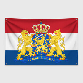 Флаг-баннер с принтом Нидерланды (Голландия) Флаг в Новосибирске, 100% полиэстер | размер 67 х 109 см, плотность ткани — 95 г/м2; по краям флага есть четыре люверса для крепления | голандия | голландия | голландия герб | голландия флаг | недерланды | недирланды | нидерланды | нидерланды герб | нидерланды флаг | нидирланды | флаг | флаг голландии | флаг нидерландов