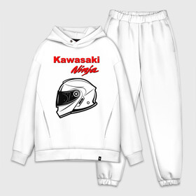 Мужской костюм хлопок OVERSIZE с принтом KAWASAKI NINJA   КАВАСАКИ в Новосибирске,  |  | kawasaki | motorcycle | motosport | ninja | racing | speed | sport | байк | гонки | двигатель | кавасаки | мото | мотокросс | мотоспорт | мототриал | мотоцикл | нинзя. | скорость | спорт