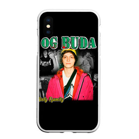 Чехол для iPhone XS Max матовый с принтом OG BUDA в Новосибирске, Силикон | Область печати: задняя сторона чехла, без боковых панелей | Тематика изображения на принте: buda | og buda | ог буда | реп | репер
