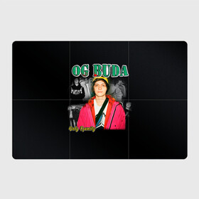 Магнитный плакат 3Х2 с принтом OG BUDA в Новосибирске, Полимерный материал с магнитным слоем | 6 деталей размером 9*9 см | Тематика изображения на принте: buda | og buda | ог буда | реп | репер