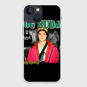 Чехол для iPhone 13 mini с принтом OG BUDA в Новосибирске,  |  | Тематика изображения на принте: buda | og buda | ог буда | реп | репер