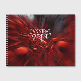 Альбом для рисования с принтом Blood Cannibal Corpse | Труп Каннибала (Z) в Новосибирске, 100% бумага
 | матовая бумага, плотность 200 мг. | Тематика изображения на принте: cannibal | cannibal corpse | corpse | death metal | deathgrind | алекс уэбстер | брутальный дэт метал | дэт метал | дэтграйнд | пол мазуркевич | роб барретт | труп каннибала