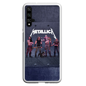 Чехол для Honor 20 с принтом METALLICA | ГРУППА МЕТАЛЛИКА (Z) в Новосибирске, Силикон | Область печати: задняя сторона чехла, без боковых панелей | kurt kobein | metallica | rock | курт кобейн | металика | металлика | рок | супер звезда