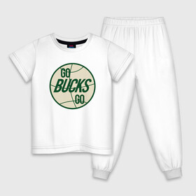 Детская пижама хлопок с принтом Go Bucks Go в Новосибирске, 100% хлопок |  брюки и футболка прямого кроя, без карманов, на брюках мягкая резинка на поясе и по низу штанин
 | Тематика изображения на принте: basketball | bucks | giannis | milwaukee | mvp | nba | ntetokounmpo | sport | streetball | адетокумбо | бакс | баскетбол | игра | милуоки | мяч | нба | олень | спорт | стритбол | тренер | чемпион | янис