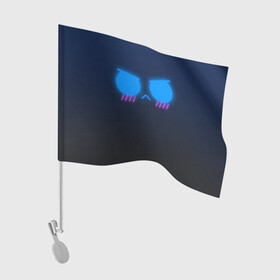 Флаг для автомобиля с принтом BAKA DESU | BRAWL STARS в Новосибирске, 100% полиэстер | Размер: 30*21 см | бравл старс | игры | лето | подросткам | синий | черный