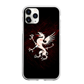 Чехол для iPhone 11 Pro матовый с принтом Грифон в Новосибирске, Силикон |  | griffin | red paint | white griffin | белый грифон | грифон | красная краска