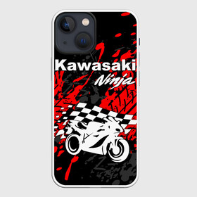 Чехол для iPhone 13 mini с принтом KAWASAKI NINJA   КАВАСАКИ в Новосибирске,  |  | kawasaki | motorcycle | motosport | ninja | racing | speed | sport | байк | гонки | двигатель | кавасаки | мото | мотокросс | мотоспорт | мототриал | мотоцикл | нинзя. | скорость | спорт