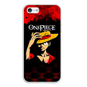 Чехол для iPhone 5/5S матовый с принтом Луффи One Piece. Большой куш в Новосибирске, Силикон | Область печати: задняя сторона чехла, без боковых панелей | Тематика изображения на принте: anime | manga | monkey d. luffy | one piece | аниме | большой куш | ван пис | вон пис | гол д. роджер | кайдо | король пиратов | луфи | луффи | манга | манки д. луффи | нами | нико робин | пират | портгас д. эйс | ророноа зоро