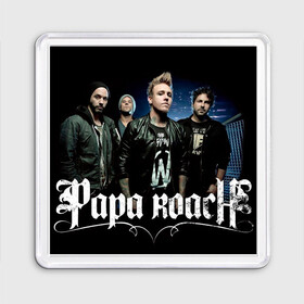 Магнит 55*55 с принтом Papa Roach band в Новосибирске, Пластик | Размер: 65*65 мм; Размер печати: 55*55 мм | alternative | metall | music | papa roach | rock | альтернатива | джекоби шэддикс | джерри хортон | дэйв бакнер | металл | музыка | папа роач | папа роуч | папа таракан | рок | тобин эсперанс | тони палермо