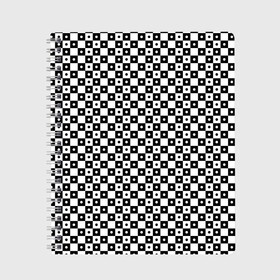 Тетрадь с принтом ШАХМАТНАЯ КЛЕТКА В ГОРОШЕК в Новосибирске, 100% бумага | 48 листов, плотность листов — 60 г/м2, плотность картонной обложки — 250 г/м2. Листы скреплены сбоку удобной пружинной спиралью. Уголки страниц и обложки скругленные. Цвет линий — светло-серый
 | Тематика изображения на принте: abstraction | geometry | hexagon | neon | paints | stripes | texture | triangle | абстракция | брызги | геометрия | горошек | клетки | краски | круги | кубы | неон | соты | текстура | шахматная доска