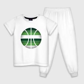 Детская пижама хлопок с принтом Bucks Ball в Новосибирске, 100% хлопок |  брюки и футболка прямого кроя, без карманов, на брюках мягкая резинка на поясе и по низу штанин
 | Тематика изображения на принте: antetokounmpo | basketball | bucks | giannis | milwaukee | mvp | nba | sport | streetball | адетокумбо | бакс | баскетбол | игра | милуоки | мяч | нба | олень | спорт | стритбол | тренер | чемпион | янис
