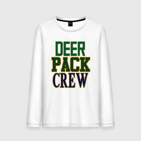 Мужской лонгслив хлопок с принтом Deer Pack Crew в Новосибирске, 100% хлопок |  | antetokounmpo | basketball | bucks | giannis | milwaukee | mvp | nba | sport | streetball | адетокумбо | бакс | баскетбол | игра | милуоки | мяч | нба | олень | спорт | стритбол | тренер | чемпион | янис