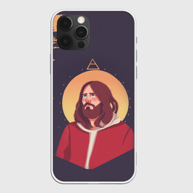 Чехол для iPhone 12 Pro с принтом Jared Leto | 30 SECONDS TO MARS (Z) в Новосибирске, силикон | область печати: задняя сторона чехла, без боковых панелей | 30 seconds to mars | 30 секунд | 30 секунд до марса | jared joseph leto | jared leto | rock | джаред лето | музыка | песни | рок