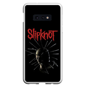 Чехол для Samsung S10E с принтом CRAIG JONES | SLIPKNOT (Z) в Новосибирске, Силикон | Область печати: задняя сторона чехла, без боковых панелей | craig michael jones | rock | slipknot | крэг джонс | петля | рок | скользящий узел | слипкнот | тяжелый рок | удавка