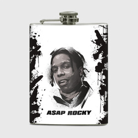 Фляга с принтом АСАП | ASAP ROCKY (Z) в Новосибирске, металлический корпус | емкость 0,22 л, размер 125 х 94 мм. Виниловая наклейка запечатывается полностью | Тематика изображения на принте: america | asap | asap rocky | black rap | music | rap | raper | testing | usa | америка | асап | асап роки | зарубежная музыка | музыка | музыкант | реп | репер | сша | тестин | черный реп