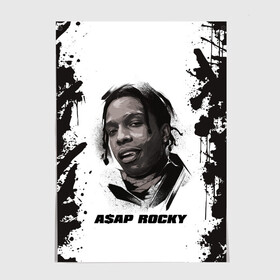 Постер с принтом АСАП | ASAP ROCKY (Z) в Новосибирске, 100% бумага
 | бумага, плотность 150 мг. Матовая, но за счет высокого коэффициента гладкости имеет небольшой блеск и дает на свету блики, но в отличии от глянцевой бумаги не покрыта лаком | america | asap | asap rocky | black rap | music | rap | raper | testing | usa | америка | асап | асап роки | зарубежная музыка | музыка | музыкант | реп | репер | сша | тестин | черный реп