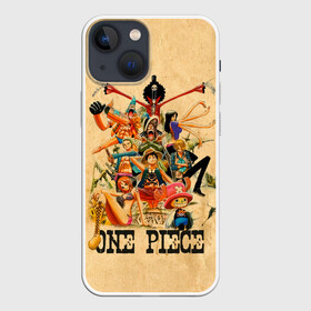 Чехол для iPhone 13 mini с принтом One Piece пираты Соломенной Шляпы в Новосибирске,  |  | anime | manga | monkey d. luffy | one piece | аниме | большой куш | ван пис | вон пис | гол д. роджер | кайдо | король пиратов | луфи | луффи | манга | манки д. луффи | нами | нико робин | пират | портгас д. эйс | ророноа зоро